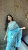 VK 4102 Organza Silk Digital Printed Sarees Catalog